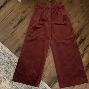 Banana Republic Velvet Wide-leg High-rise Pant